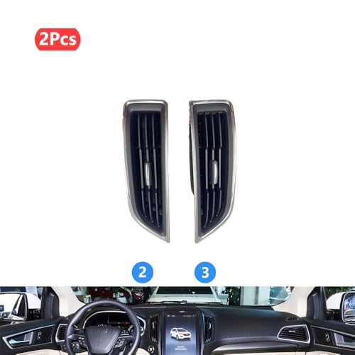 Entlüftungslamellen / -flügel Klimaanlage Outlet Dashboard Vent abtauung Düse/Fit for Ford EDGE 2015 2016 2017 2018 ET4BR045G51 EM2B19C696 Entlüftungsgitter(Middle 2pcs) von JXMFKBB