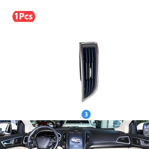 Entlüftungslamellen / -flügel Klimaanlage Outlet Dashboard Vent abtauung Düse/Fit for Ford EDGE 2015 2016 2017 2018 ET4BR045G51 EM2B19C696 Entlüftungsgitter(Middle Right 1pcs) von JXMFKBB