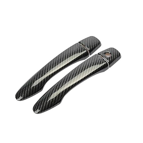 shunvcw Auto-Außentürgriff Carbon Fiber Auto Türgriff Abdeckung Trim Aufkleber Auto Styling Zubehör/Fit for Nissan Micra März 2017 2018 2019 2020 Auto Außentürgriff Fahrertür(2 door 0 button) von JXMFKBB