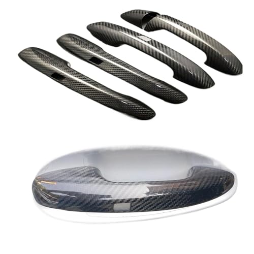 shunvcw Auto-Außentürgriff Kohlefaser-Auto-Außengriffabdeckung, Zierleiste, Handknauf-Gehäusekappe/Passend for Mercedes Benz C-Klasse W205 E-Klasse W213 2014-2020 Auto Außentürgriff Fahrertür von JXMFKBB