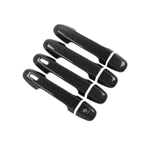 shunvcw Auto-Außentürgriff Kohlefaser-Autotürgriff-Abdeckung, Aufkleber-Overlay, Styling-Zubehör/Passend for Subaru Forester SK 2019 2020 2021 Auto Außentürgriff Fahrertür(Carbon fiber) von JXMFKBB