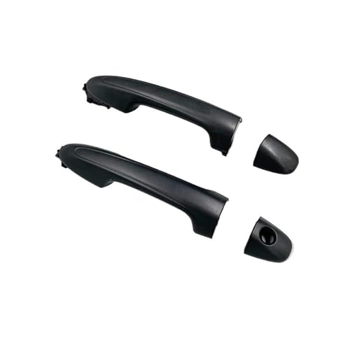 shunvcw Auto-Außentürgriff Türaußengriff schwarz mit Kappe/Passend for Toyota Pickup Hilux Revo 2015-2018 Auto Außentürgriff Fahrertür(Rear left) von JXMFKBB