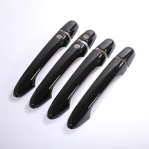 shunvcw Auto-Außentürgriff Türgriffblenden in glänzendem Schwarzchrom for Autos, Dekorleisten, Styling-Zubehör, passend for Civic 2012 2013 2014 2015 2016 Auto Außentürgriff Fahrertür(Black2 buttons) von JXMFKBB