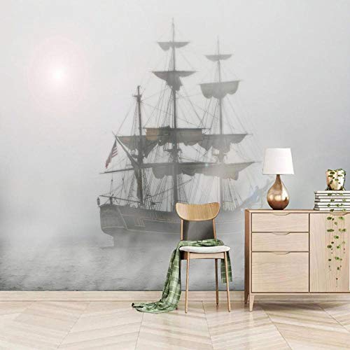 Fototapete 3D 200x150cm Großes Schiff Auf See Tapete Fototapeten Vlies Tapeten Vliestapete Moderne Dekoration Wand Vinyl Wandbild Wallpaper von JXMFYY