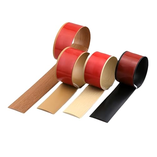 JXNVHJ Übergangsleiste Selbstklebend | PVC Übergangsschiene | Abdeckleiste Für Parkett- Und Laminatböden | Wasserdicht | Übergangsprofil | 1m(Yellow Oak,W-5cm) von JXNVHJ