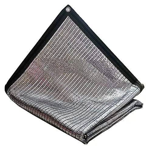 JXSMYT Sonnensegel,Schattennetze,Schatten,Schattentuch,Sonnensegel,Outdoor Schattiernetz,für Den Außenbereich,Balkon,Garten,Auto (4x5m,Silber) von JXSMYT