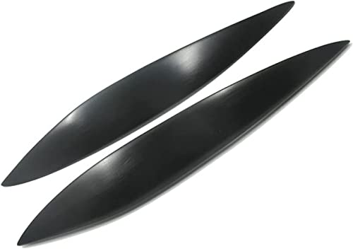 JXTTJ Autoscheinwerfer Wimpern Augenbrauen Aufkleber für Opel Zafira B 2006-2011, Frontscheinwerfer Trim Augenlider Deckel Scheinwerferblenden Dekoration,A-Gloss Black von JXTTJ