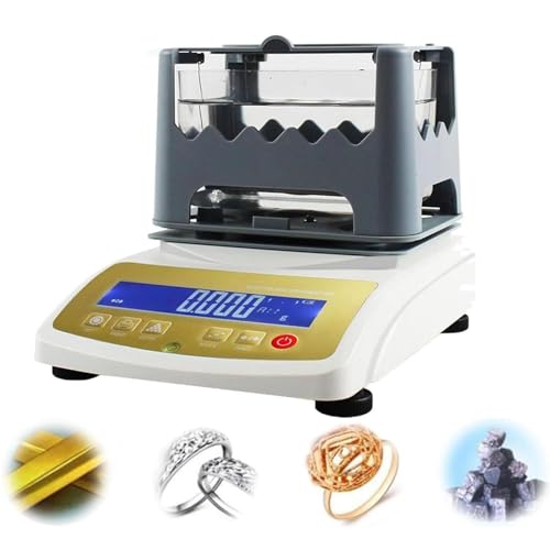 Automatisches Goldtest-Set, Edelmetalltester, Reinheitsskala für Metalle – Digitales Dichtemessgerät zur genauen Messung von Gold, Silber, Platin und Kunststoffen,MDJ-600K-WithoutPrinter Automatisches Goldtest-Set, Edelmetalltester, Reinheitsskala für Metalle – Digitales Dichtemessgerät zur genauen Messung von Gold, Silber, Platin und Kunststoffen,MDJ-600K-WithoutPrinter von JXUANMM
