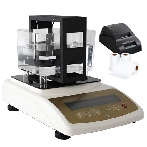 Digital Electronic Precious Metall Gold Purity Analyzer Messdichte Tester Karat -Detektor mit 1200 g Maximalgewicht 0,0001g/cm³ Dichteauflösung,XF-120K-WithPrinter Digital Electronic Precious Metall Gold Purity Analyzer Messdichte Tester Karat -Detektor mit 1200 g Maximalgewicht 0,0001g/cm³ Dichteauflösung,XF-120K-WithPrinter von JXUANMM