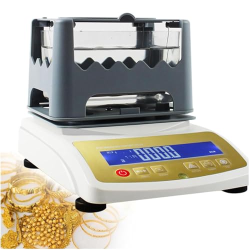 Goldreinheits-Analysegerät und Edelmetalldichtemesser zur Prüfung von Karatwert Dichte mit einer Auflösung 0,001g für eine genaue Karaterkennung Gold, Silber Platin,XF-300K-WithoutPrinter Goldreinheits-Analysegerät und Edelmetalldichtemesser zur Prüfung von Karatwert Dichte mit einer Auflösung 0,001g für eine genaue Karaterkennung Gold, Silber Platin,XF-300K-WithoutPrinter von JXUANMM