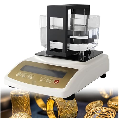 Goldreinheits-Analysegerät und Edelmetalldichtemesser zur Prüfung von Karatwert Dichte mit einer Auflösung 0,001g für eine genaue Karaterkennung Gold, Silber Platin,XF-320K-WithoutPrinter Goldreinheits-Analysegerät und Edelmetalldichtemesser zur Prüfung von Karatwert Dichte mit einer Auflösung 0,001g für eine genaue Karaterkennung Gold, Silber Platin,XF-320K-WithoutPrinter von JXUANMM