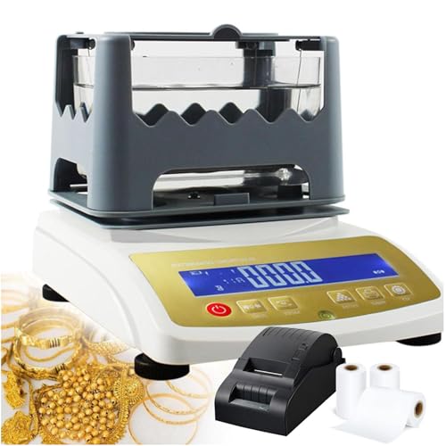 Goldreinheits-Analysegerät und Edelmetalldichtemesser zur Prüfung von Karatwert Dichte mit einer Auflösung 0,001g für eine genaue Karaterkennung Gold, Silber Platin,XF-600K-WithPrinter Goldreinheits-Analysegerät und Edelmetalldichtemesser zur Prüfung von Karatwert Dichte mit einer Auflösung 0,001g für eine genaue Karaterkennung Gold, Silber Platin,XF-600K-WithPrinter von JXUANMM
