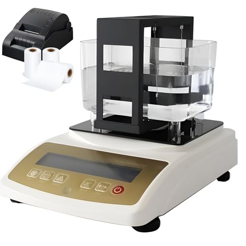 Goldreinheitsmessgerät, digitaler elektronischer Goldreinheitsprüfer, Goldreinheitsdetektor, Golddichtemessgerät, Reinheitsdichtemessgerät, Echtheitsprüfer für Edelmetalle,XF-320K-WithPrinter von JXUANMM