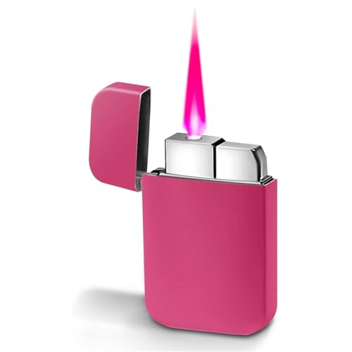 Metall-Windfeuerzeug mit rosa Flamme, Damen-Feuerzeug, winddicht, wiederaufladbar, Butan, geeignet for Grill, Kerzen, weibliche Geschenke Metall-Windfeuerzeug mit rosa Flamme, Damen-Feuerzeug, winddicht, wiederaufladbar, Butan, geeignet for Grill, Kerzen, weibliche Geschenke von JXUFGYES