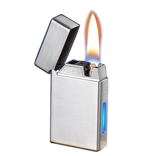 The smart kerosene lighter is equipped with four ignition modes, voice-controlled soft flame, and portable design. It is very suitable for collection, decoration or as a gift for men.(Silver) von JXUFGYES