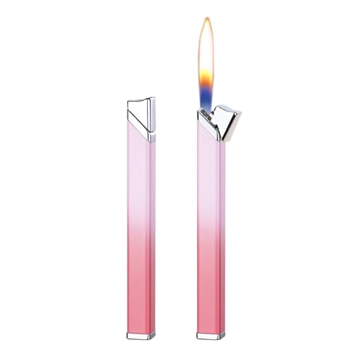 Zweierpack lange Feuerzeuge mit Farbverlauf, Feuerzeuge mit weicher Flamme, for Zünden drücken, nachfüllbare Butanfeuerzeuge, einstellbare Flamme, geeignet for Kerzen, Camping, Geschenke for Männer un Zweierpack lange Feuerzeuge mit Farbverlauf, Feuerzeuge mit weicher Flamme, for Zünden drücken, nachfüllbare Butanfeuerzeuge, einstellbare Flamme, geeignet for Kerzen, Camping, Geschenke for Männer un von JXUFGYES
