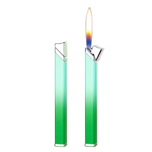 Zweierpack lange Feuerzeuge mit Farbverlauf, Feuerzeuge mit weicher Flamme, for Zünden drücken, nachfüllbare Butanfeuerzeuge, einstellbare Flamme, geeignet for Kerzen, Camping, Geschenke for Männer un Zweierpack lange Feuerzeuge mit Farbverlauf, Feuerzeuge mit weicher Flamme, for Zünden drücken, nachfüllbare Butanfeuerzeuge, einstellbare Flamme, geeignet for Kerzen, Camping, Geschenke for Männer un von JXUFGYES