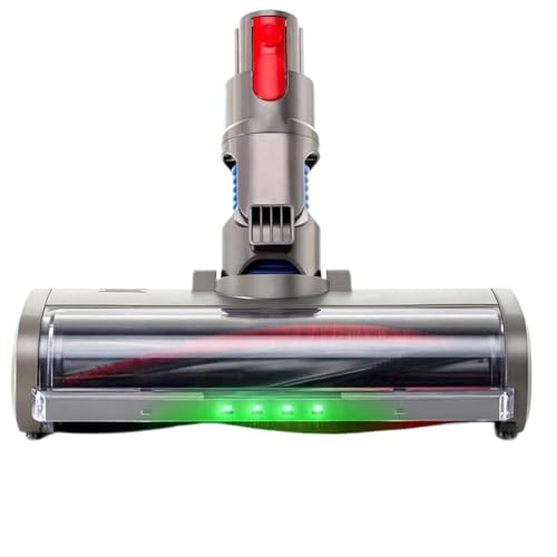Staubsauger-Bodenbürstenkopf Mit Grünen LED-Leuchten For Teppiche Und Hartböden, Kompatibel Mit Dyson, V7 V8 V10 V11 V15 von JXWPOCGH