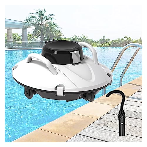 JXYQ Kabelloser automatischer Poolroboter mit automatischer Andockfunktion bei niedrigem Batteriestand für Aufstellpools und Einbaupools, wiederaufladbar von JXYQ