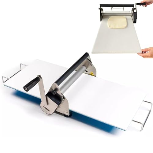 JXYQ Manuelle Teigausrollmaschine und Fondantwalze | Einstellbare Dicke für gewerbliche Bäckereien | Faltbares Design für einfache Lagerung von JXYQ