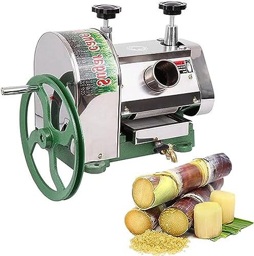 JXYQ Zuckerrohrsaftmaschine, kommerzielle manuelle Zuckerrohr-Extraktionsmaschine, Zuckerrohrpresse aus Edelstahl, manueller Zuckerrohr-Entsafter-Extraktor, für den Restaurant- oder Heimgebrauch JXYQ Zuckerrohrsaftmaschine, kommerzielle manuelle Zuckerrohr-Extraktionsmaschine, Zuckerrohrpresse aus Edelstahl, manueller Zuckerrohr-Entsafter-Extraktor, für den Restaurant- oder Heimgebrauch von JXYQ