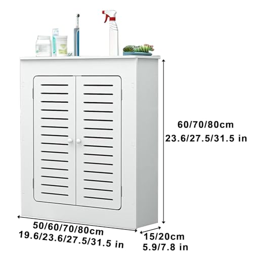 Heizkörperverkleidung, Modern Heizkörperabdeckung, Leicht zu Reinigen, für Wohnzimmer, Schlafzimmer(60x80x15cm) von JXYQZD