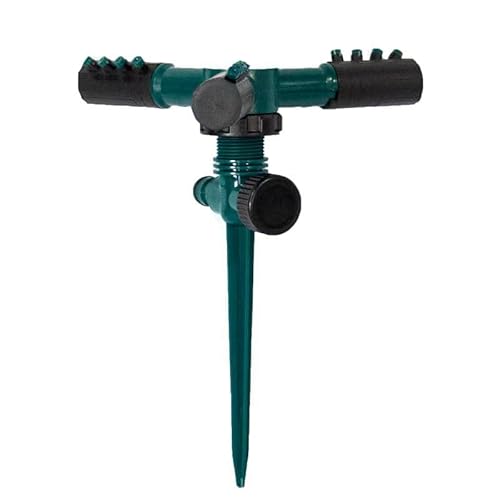 360° Gebogen Automatische Drehung Bewässerungssystem Garten,Wasserantrieb Sprinkleranlage Garten,Hochbeet Bewässerung Tropfbewässerung Für Landschaft,Wiese Und Terrasse Pflanzen (Dunkelgrün) von JXpxbao