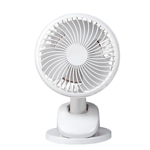 JXpxbao Tischventilatoren Mini Ventilator mit Clip,20cm Durchmesser 360° Drehbarer Kopf Geräuscharme Kühlung 4 Geschwindigkeitseinstellungen,Wandmontage,Ventilator klein Tischventilator (Weißer USB) JXpxbao Tischventilatoren Mini Ventilator mit Clip,20cm Durchmesser 360° Drehbarer Kopf Geräuscharme Kühlung 4 Geschwindigkeitseinstellungen,Wandmontage,Ventilator klein Tischventilator (Weißer USB) von JXpxbao
