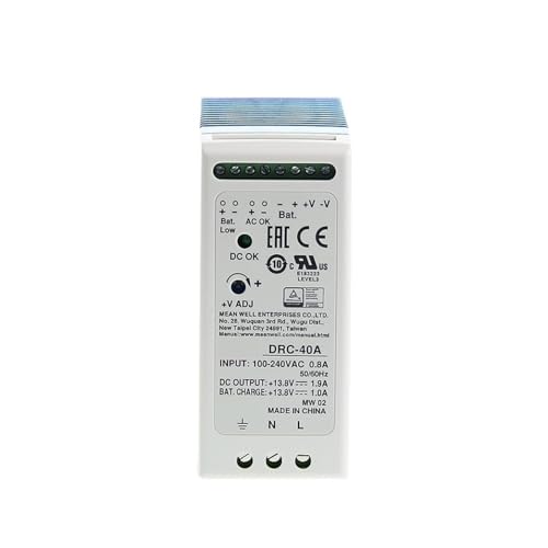 DRC-40 UPS SMPS Switching Power Supply AC DC Transformer Din Rail Type Security Dual Output 40.02W 13.8V 27.8V 1.9A(DRC-40B 27.6V) von JYARKKWAG