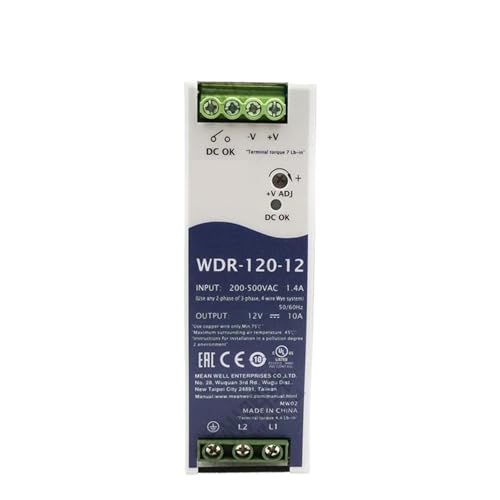 WDR-120 180-550V 12V 24V 48V Din Rail Single Output Switching Power Supply WDR-120-12 WDR-120-24 WDR-120-48(WDR-120-24) von JYARKKWAG