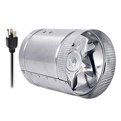 JYBNBBE Wandluftventilator mit 15,2 cm (6 Zoll), 240 CFM, Luftkanalventilator, geräuscharm, für Küche und Bad. von JYBNBBE