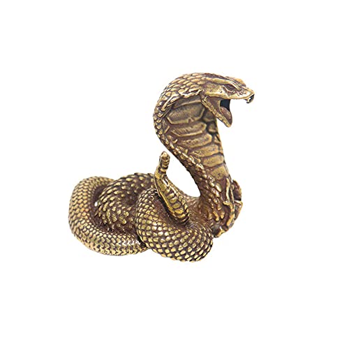JYCCH Cobra Statue Ornament Sternzeichen Schlange Miniatur Figuren Kupfer Desktop Dekoration Tee Haustiere ZubehöR JYCCH Cobra Statue Ornament Sternzeichen Schlange Miniatur Figuren Kupfer Desktop Dekoration Tee Haustiere ZubehöR von JYCCH