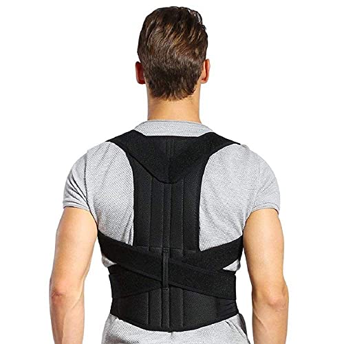 Posture Corrector Adjustable Steel Plate Back Posture Corrector Shoulder Brace Backstrap Clavicle Straight Correction Holder Lumbar Support Korsett Back Brace (Größe : S) von JYCCH