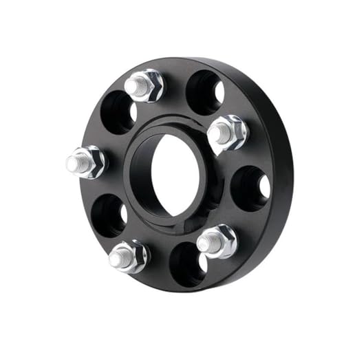 JYCNVKTP Auto Distanzscheiben Für Jaguar Für S-Typ PCD 5X108 CB 63,4mm M12X1.5 2 Stück Spurverbreiterungen Schwarz Geschmiedet Aluminium Hub Adapter Radnaben Felgenabstand(25mm) von JYCNVKTP