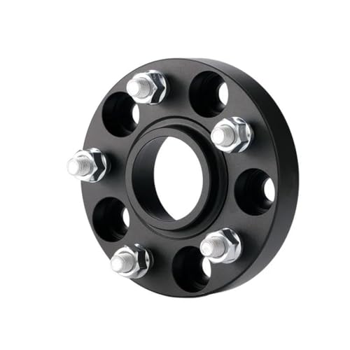 JYCNVKTP Auto Distanzscheiben Universal Aluminium Legierung 1 Stück Rad Spacer Adapter PCD 5x112 CB 57,1mm M14x 1,5 Radnaben Felgenabstand(Black 20mm) von JYCNVKTP