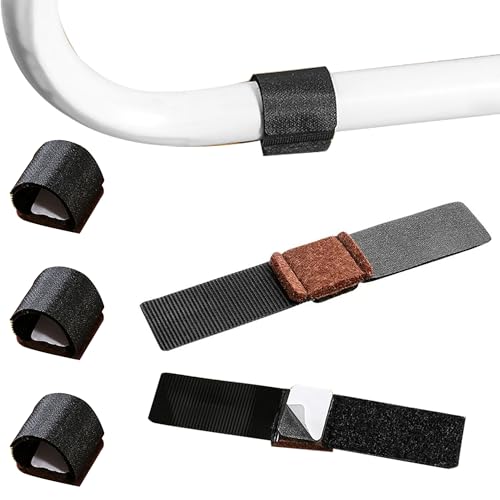 JYCONNECTS 36 Stück Bodenschoner für Stühle mit Schienen, Filzgleiter Selbstklebend für Stühle, Stuhlbeinschoner mit Klettverschluss von JYCONNECTS