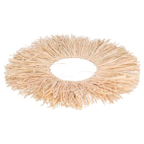 Bast-Kranz, Wanddekoration, Hängender Pampas-Kranz für Boho-Wanddekoration, Rustikaler Bauernhaus-Kranz für Wohnzimmer, Küche, Dekoration von JYCRA