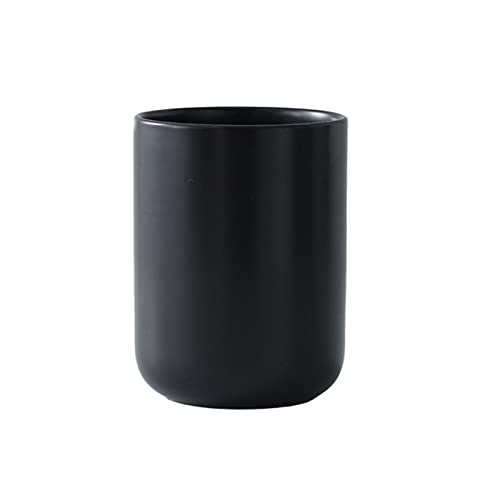JYCRA Modisches Aufbewahrungsrohr für Besteck aus Keramik, Utensilienhalter für die Küchentheke, Mehrzweck-Essstäbchenhalter für die Arbeitsplatte in der Küche(Schwarz (M)) von JYCRA