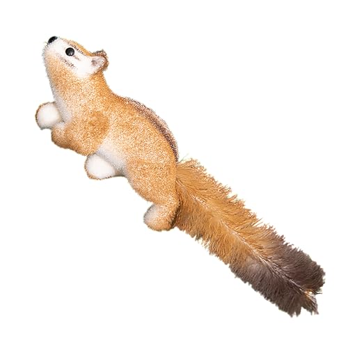 JYCRA Simuliertes Eichhörnchen, künstliches Eichhörnchen, pelziges Eichhörnchen, Weihnachtsschmuck, Eichhörnchen-Figur, niedliches Eichhörnchen-Modell (B) von JYCRA