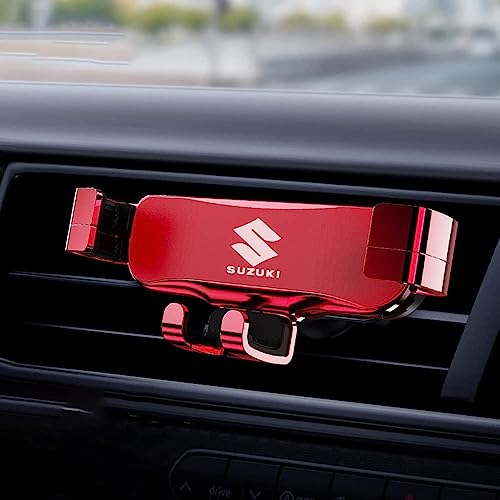 JYHBAQWN Auto Handyhalter für Suzuki Alto Vitra Qiyue Xiaotu Einstellbar KFZ Handy Halterung Smartphone Halter Kfz-Zubehör,normal-Rot von JYHBAQWN