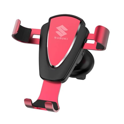 JYHBAQWN Auto Handyhalter für Suzuki X5 Vitara Tianyu SX4 Einstellbar KFZ Handy Halterung Smartphone Halter Kfz-Zubehör,normal-Rot von JYHBAQWN