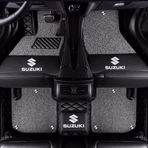 JYHBAQWN Full Coverage Auto Leder Fußmatten für Suzuki Swift 2005 2006 2007 2008 2009 2010 2011 2012 Allwetter Antirutschmatte Anpassen Teppiche Fussmatten Protection Zubehör von JYHBAQWN