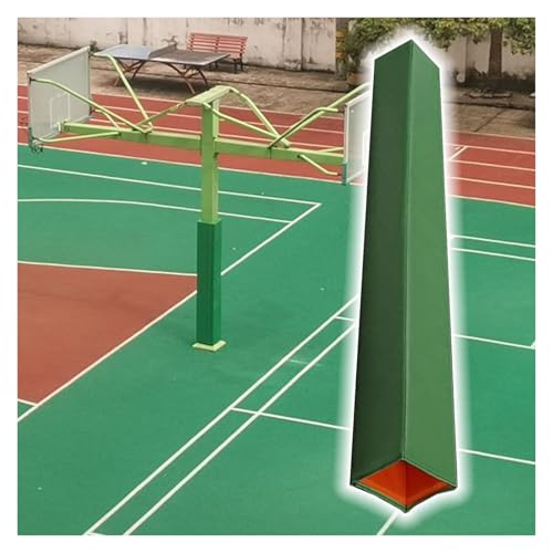 Basketballpfostenpolster 152 Cm Hoch Basketball-Polsterung Für Den Außenbereich, Quadratisch Abnehmbar Große Stangensäulen Allwetterfest Für Kellerstangenrohrsäulen(Green,4x4 Inch) von JYHHCYS