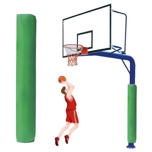 Basketballpfostenpolster 183 Cm Hoch Pfostenpolsterung Zum Schutz Von Spielern, Individuelle Polsterung Zum Umwickeln Von Metallpfosten, Sicherheitspfostenpolster(Green,Dia 16"/41cm pole) von JYHHCYS