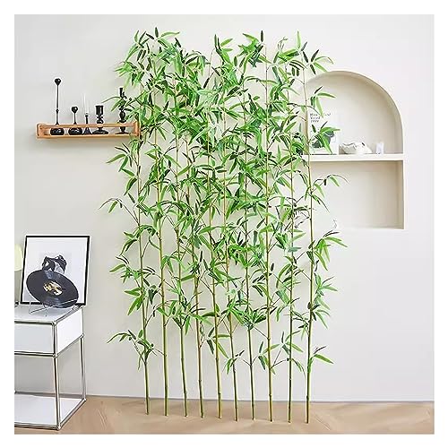 Kunstpflanze Kunstbaum UV-beständig DIY Zierschirm Realistischer Bambusbaum Künstlicher Bambussimulationspflanzendekor, Terrasse/Hof/innen/außen Raumteiler Bambus ( Color : 40 Pole , Size : H 1.8m/5.9 von JYHHCYS
