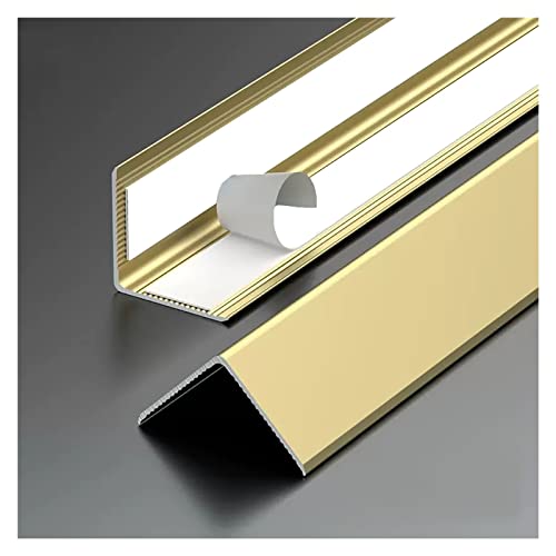 eckschutzprofil eckschutzkanten Verdickter Aluminium-Eckschutz Für Die Wand Selbstklebend, 1-1/5 Zoll Breit Wand-Eckschutzstreifen, 80 90 100 110 120 130 140 150 160cm Lang ( Color : Gold , Size : L 1 von JYHHCYS