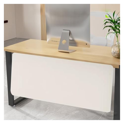 schreibtisch trennwand Schreibtisch-Sichtschutz, Individuell Anpassbar Akustische Schreibtisch-Trennwand Zum Anklemmen, Gewerblich Sichtschutz Für Über Oder Unter Dem Schreibtisch(Beige,29 1/2x13 7/10 von JYHHCYS