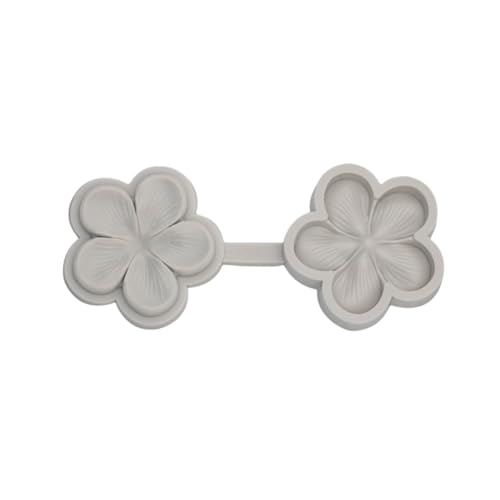 Fondantformen 2 Stück Blume Kompression Silikonform DIY Ton Weiche Keramik Fondant Schokolade Backen Dekoration Form Grau von JYHLSHO
