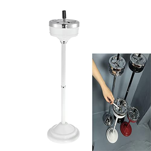 JYHUHGRG Wandaschenbecher, Standaschenbecher, Höhenverstellbarer Standaschenbecher, Moderner Edelstahlaschenbecher mit Deckel, Leicht zu reinigender winddichter Aschenbecher,B-79.5X16.5CM von JYHUHGRG