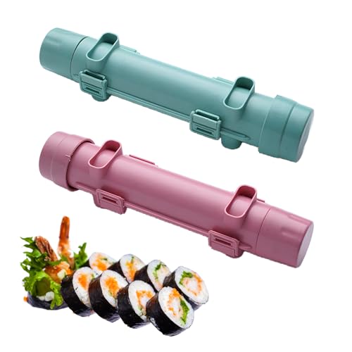 JYJLLM 2-teiliges Sushi-Maker, Sushi-Maker, multifunktionaler Sushi-Maker, Bazooka-Sushi-Rollen-Set, Sushi-Form für DIY-Sushi, vielfältiger, Gemüse-Fleisch, DIY-Rollwerkzeug JYJLLM 2-teiliges Sushi-Maker, Sushi-Maker, multifunktionaler Sushi-Maker, Bazooka-Sushi-Rollen-Set, Sushi-Form für DIY-Sushi, vielfältiger, Gemüse-Fleisch, DIY-Rollwerkzeug von JYJLLM